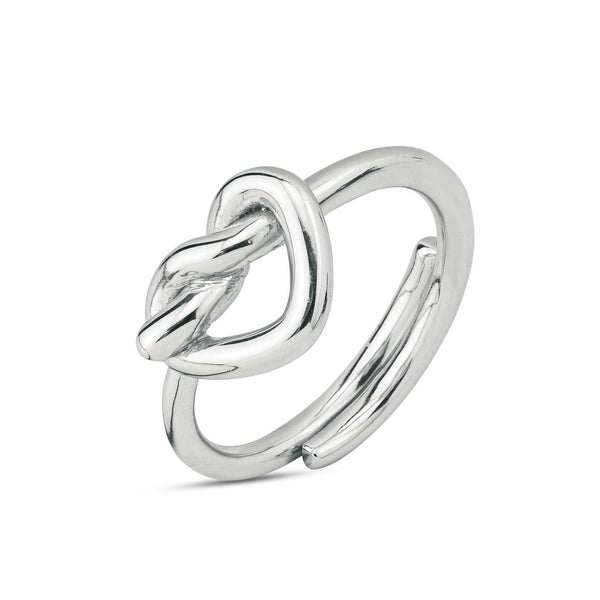 Boccadamo - Anello in argento rodiato  con cuore traforato centrale ID: BAN067