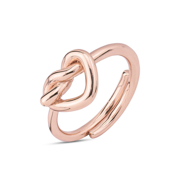 Boccadamo - Anello placcato oro rosa con cuore traforato centrale ID: BAN067RS