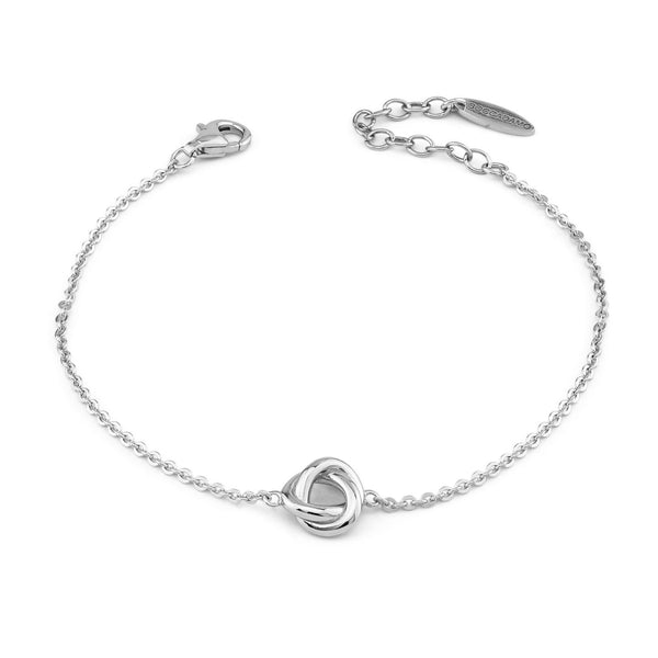 Boccadamo -  Bracciale in argento rodiato con nodo centrale ID: BBR100