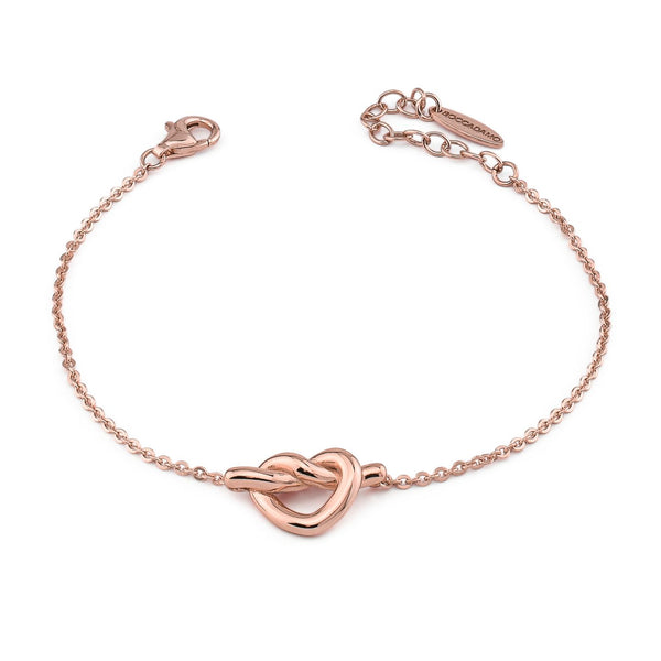 Boccadamo - Bracciale placcato oro rosa con cuore traforato centrale ID: BBR102RS