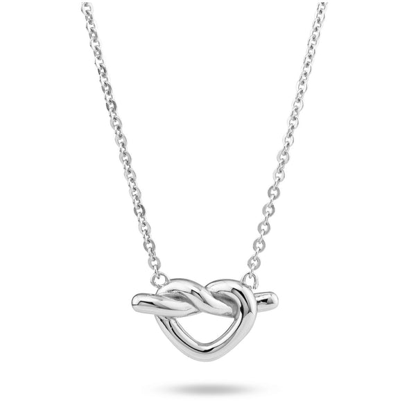 Boccadamo - Collana in argento rodiato  con cuore traforato centrale  ID: BGR110