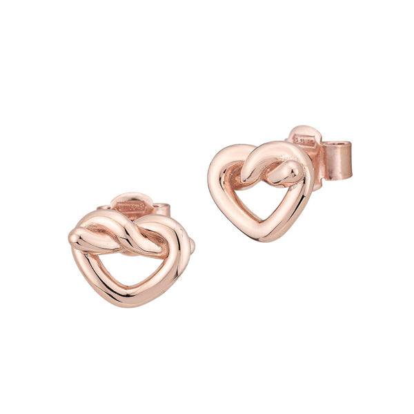 Boccadamo - Orecchini placcati oro rosa con cuore traforato centrale ID: BOR133RS