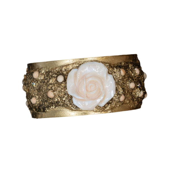 Confuorto - Bracciale con fascia in ottone dorato