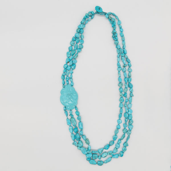 Confuorto - Collana con tre fili in magnesite
