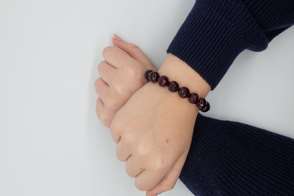 Confuorto - Bracciale con agata vinaccia