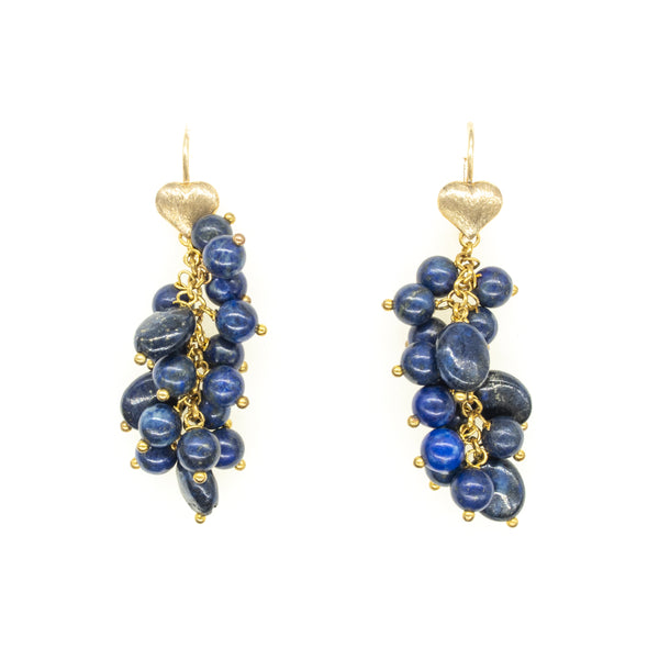 Confuorto - Orecchini a grappolo in lapis