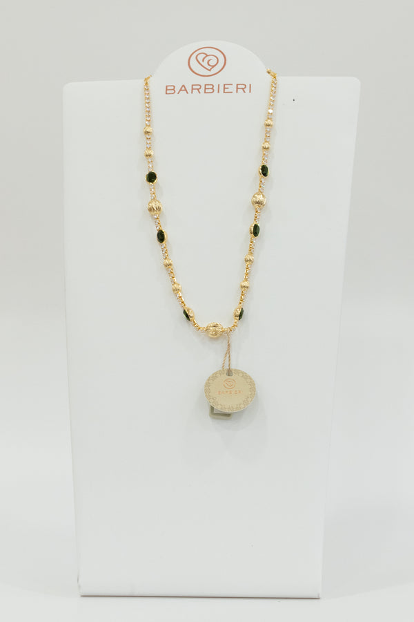 Barbieri - Collana in metallo placcata oro