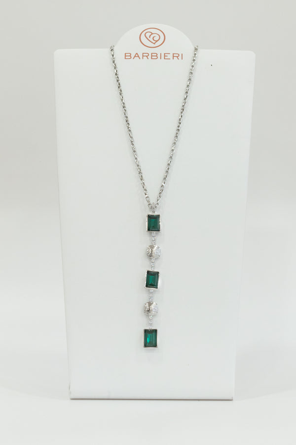 Barbieri - Collana in metallo rodiato
