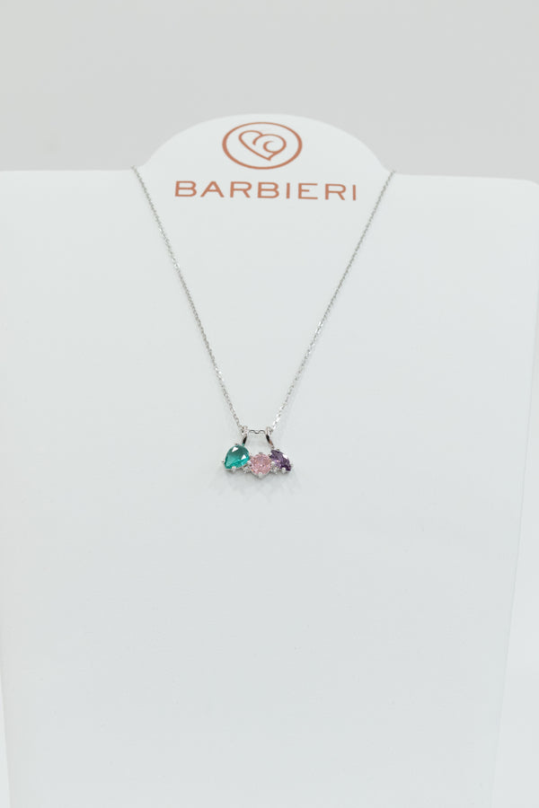 Barbieri - Collana in argento rodiato