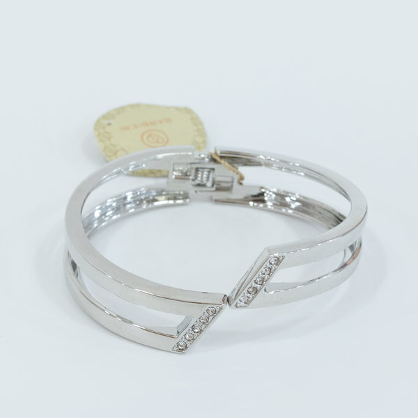 Barbieri - Bracciale acciaio rodiato
