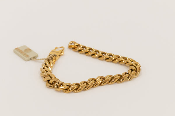 Barbieri - Bracciale in acciaio dorato con catena classica