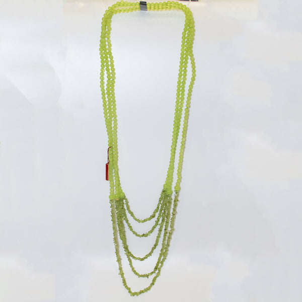 Rajola - Collana lunga Collezione Mambo in giada verde