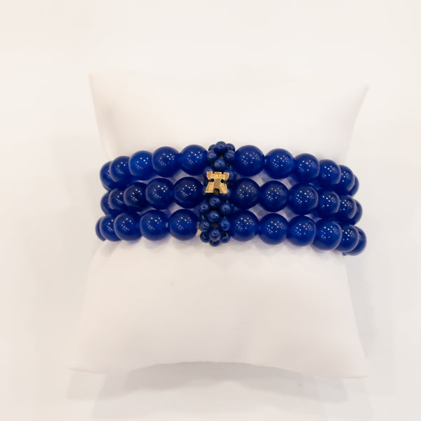 Rajola - Bracciale collezione CHARLOTTE in giada blu