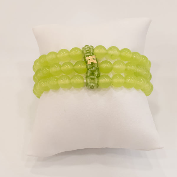 Rajola - Bracciale collezione CHARLOTTE in giada verde light