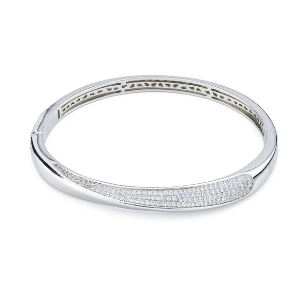 Boccadamo - Bracciale rodiato con pavè di zirconi ID: KBR031