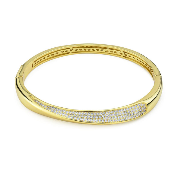 Boccadamo - Bracciale placcato oro giallo con pavè di zirconi ID: KBR031D