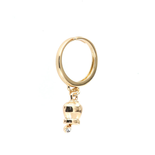 Amo Capri - Anello in Metallo con campanella mini placcato oro